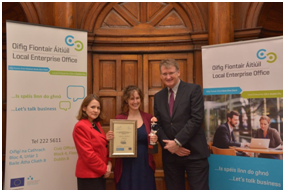 Winner of the Female Entrepreneur of the Year Sabine Hobbel co-founder of Leaves Catering.