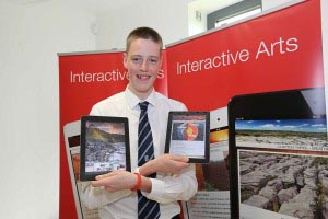 Student Enterprise Participant, Stephen Alger (17) Blackrock College, Co. Dublin, Interactive Arts.