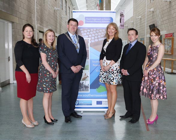 #EU in my Region Open Days Project visit to the ERDF co-funded Shannon ABC centre, Limerick Institute of Technology.
(L to R) Dr. Bridget Breen, Shannon ABC; Edel Hunt, Ireland Wales Territorial Progr