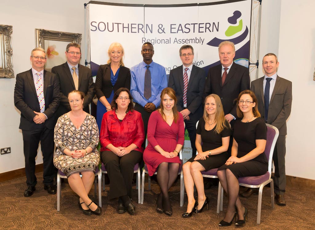 Staff of the BMW and the S&E Regional Assemblies at the Regional Assemblies Joint Annual Conference 2014 in the Ferrycarrig Hotel, Wexford.