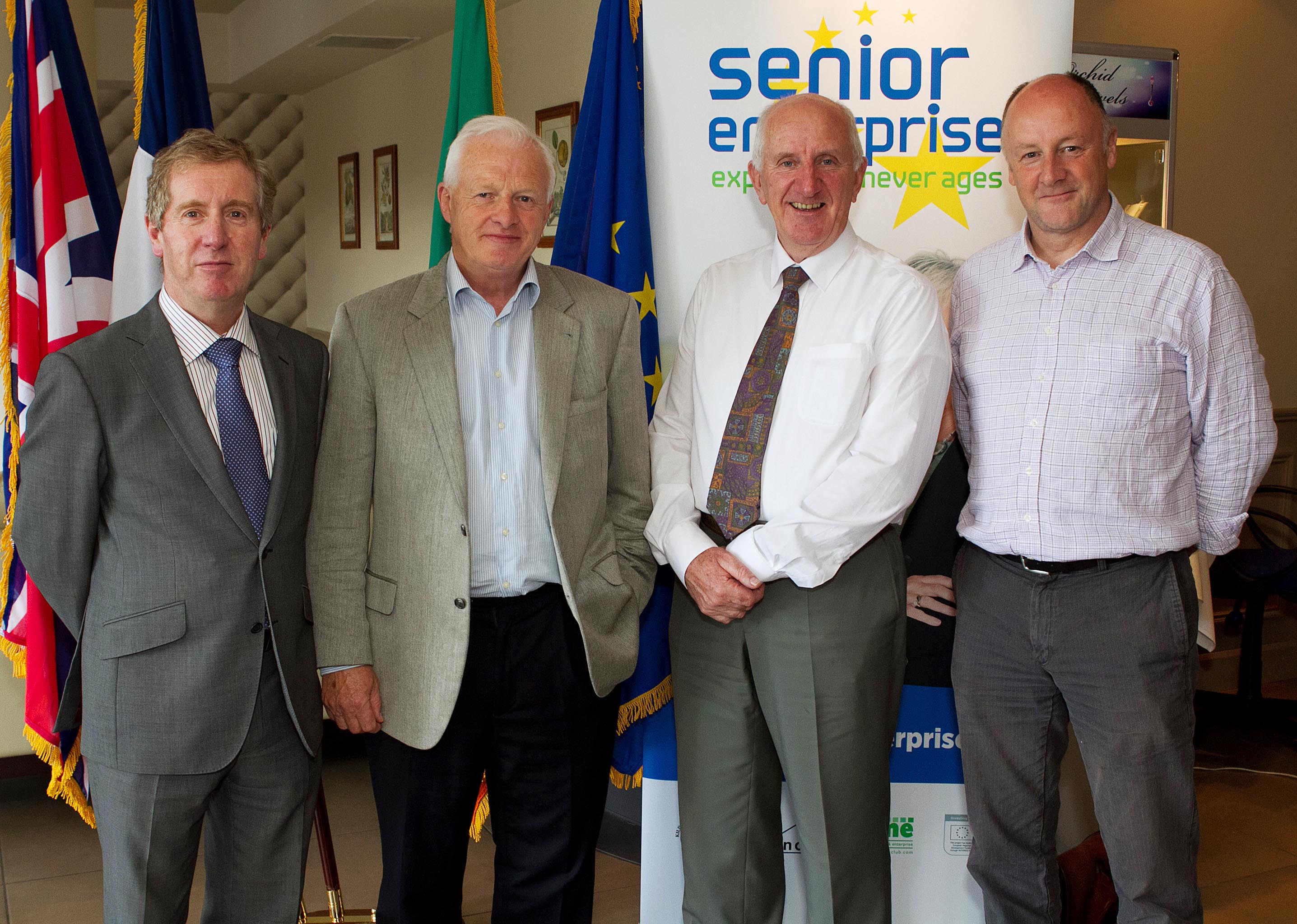 John Byrne, Project Director of Senior Enterprise with delegates attending the Senior Enterprise Workshop June 2012.