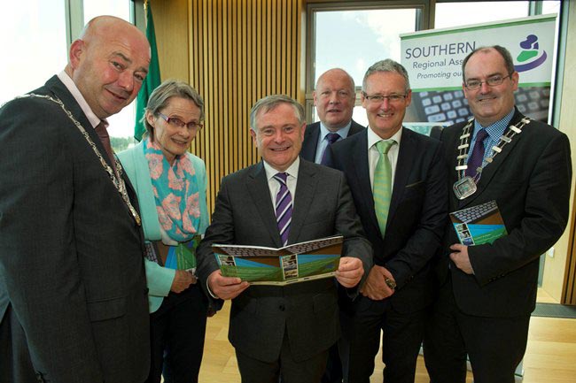 Attending the Launch Event of the Southern and Eastern Regional Operational Programme 2014-2020 in Wexford County Hall on Friday 3rd July 2015 L to R: Cllr. Kevin O’Keeffe, Cathaoirleach, SRA, Ms. Mer