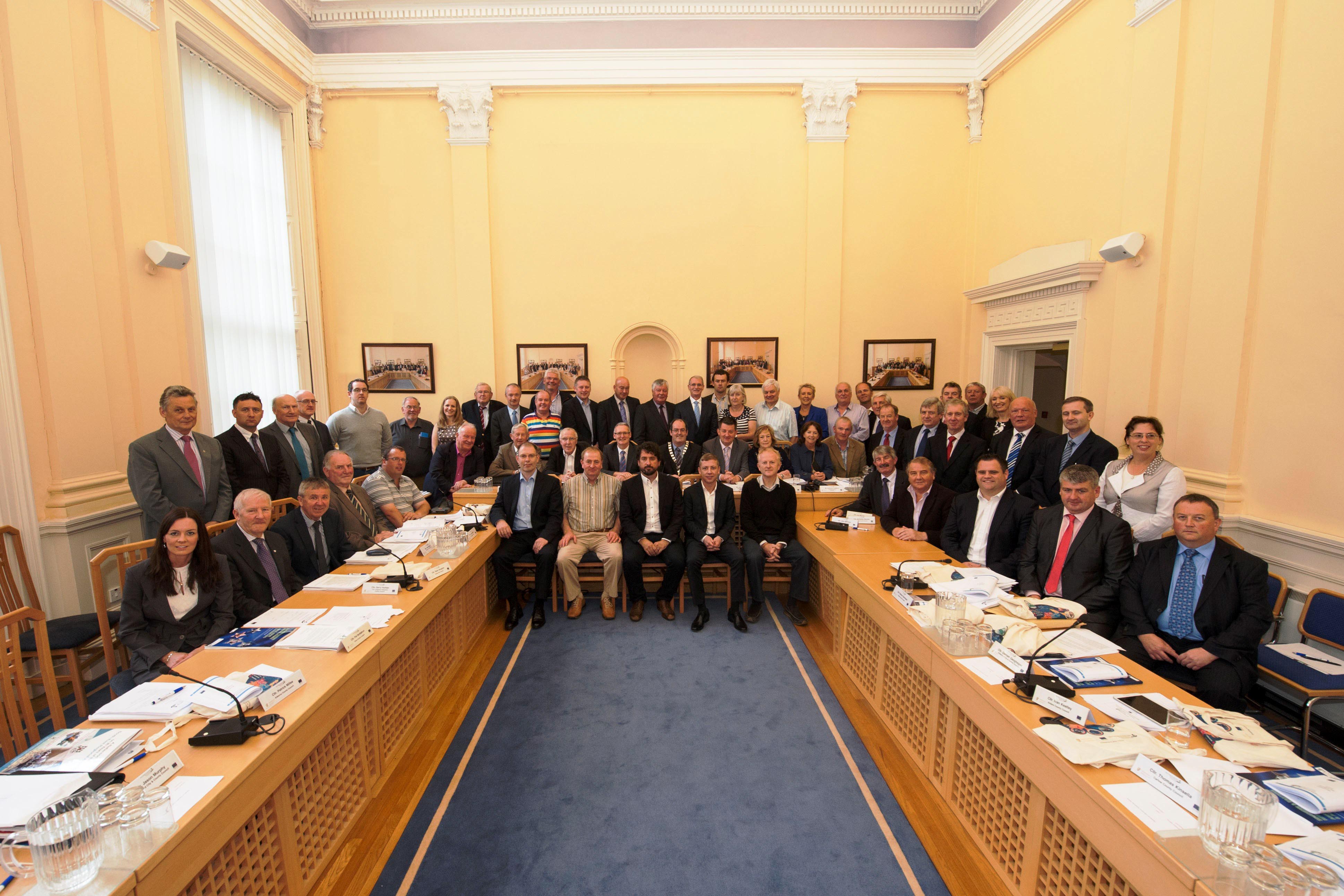 Members and staff of the S&E Regional Assembly, Assembly House, Waterford. AGM, 4th July 2014