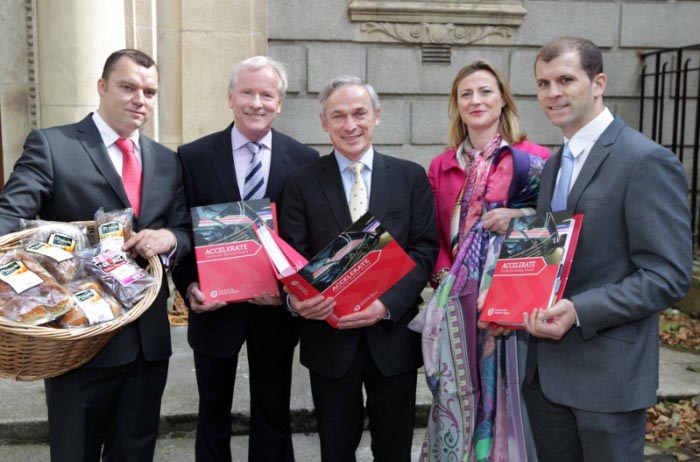 Accelerate-New Management Development Programme for Established Companies
Andrew MC Elhinney,Vincent Reynolds,Minister Bruton, Susannagh Grogan and Gerry O’Grady
