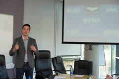 Visit of Commissioner Crețu to Trinity College Dublin;
Mr. Stephen Bell of Bell Lane Coffee