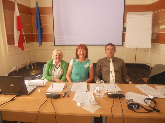 Hana Michalcikova, Ministry of Regional Development, Czech Republic, Derville Brennan, S&E Regional Assembly, Ireland, Peter Fischer, Communication Officer, DG Regional Policy, Inform Network meeting,